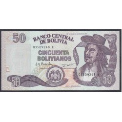 Боливия 50 боливиано 1986 (BOLIVIA 50 bolivianos 1986) P 206b: UNC