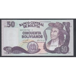 Боливия 50 боливиано 1986 (BOLIVIA 50 bolivianos 1986) P 212: UNC