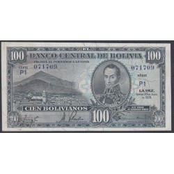 Боливия 100 боливиано 1928 г. (BOLIVIA 100 Bolivianos 1928) P 133(8): aUNC/UNC
