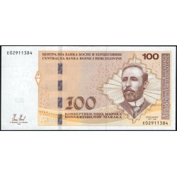 Босния и Герцеговина 100 марок 2012 (BOSNIA & HERZEGOVINA 100 maraka 2012) P 87a : UNC