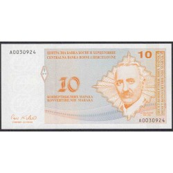 Босния и Герцеговина 10 марок 1998 г. (BOSNIA & HERZEGOVINA  10 maraka 1998) P64: Unc 
