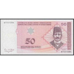 Босния и Герцеговина 50 марок 2002 г. (BOSNIA & HERZEGOVINA  50 maraka 2002) P 67b: Unc 