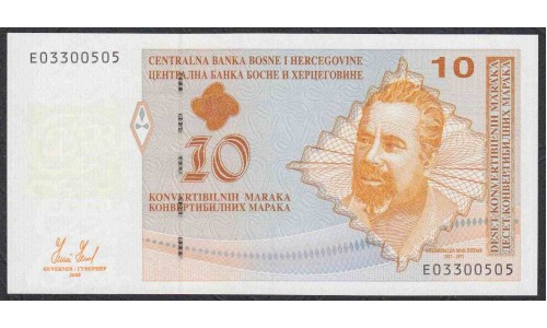 Босния и Герцеговина 10 марок 2008 г. (BOSNIA & HERZEGOVINA  10 maraka 2008) P 72: Unc 
