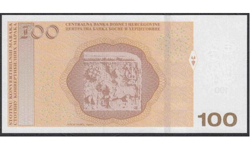Босния и Герцеговина 100 марок 2017 г. (BOSNIA & HERZEGOVINA  100 maraka 2017) P 86b: Unc 