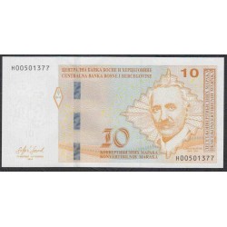 Босния и Герцеговина 10 марок 2019 г. (BOSNIA & HERZEGOVINA 10 Konvertibilnih Maraka 2019) Р 81c: UNC