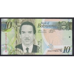 Ботсвана 10 пула 2009-2014 года (Botswana 10 pula  2009-2014) P 30a: UNC