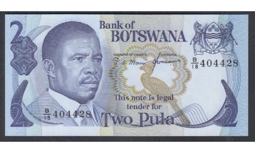 Ботсвана 2 пула 1982 года (Botswana 2 pula 1982) P 7c: UNC