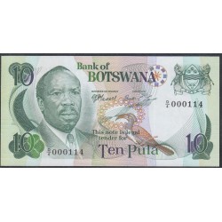 Ботсвана 10 пула 1976 года (Botswana 10 pula 1976) P 4b: UNC