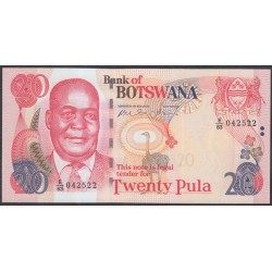 Ботсвана 20 пула 2006 года (Botswana 20 pula 2006) P 27b: UNC