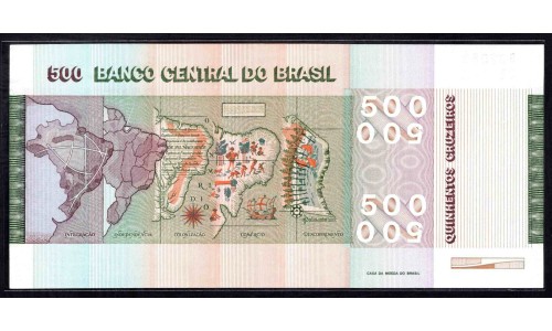 Бразилия 500 крузейро (1979-1980) (BRASIL 500 cruzeiros (1979-1980)) P 196Ab : UNC