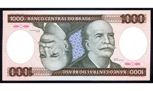 Бразилия 1000 крузейро (1981-1986) (BRASIL 1000 cruzeiros (1981-1986)) P 201d : UNC