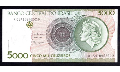 Бразилия 5000 крузейро (1990) (BRASIL 5000 cruzeiros (1990)) P 227 : UNC