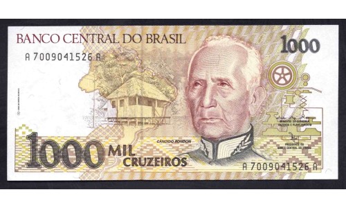 Бразилия 1000 крузейро (1991) (BRASIL 1000 cruzeiros (1991)) P 231b : UNC