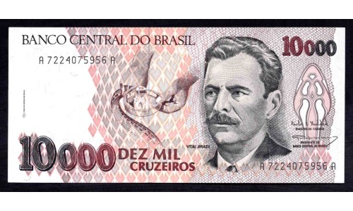 Бразилия 10000 крузейро (1991-1993) (BRASIL 10000 cruzeiros (1991-1993)) P 233c : UNC