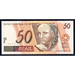 Бразилия 50 реалов (1994-2010) (BRASIL 50 reais (1994-2010)) P 246n : UNC