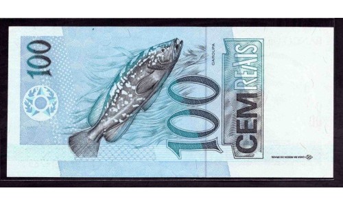 Бразилия 100 реалов (1994-2010) (BRASIL 100 reais (1994-2010)) P 247e : UNC