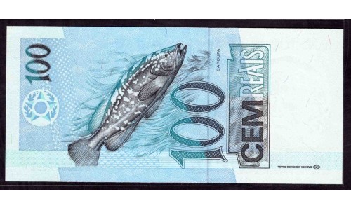 Бразилия 100 реалов (1994-2010) (BRASIL 100 reais (1994-2010)) P 247f : UNC