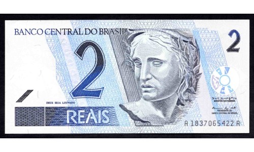 Бразилия 2 реала (2001-2012) (BRASIL 2 reais (2001-2012)) P 249a : UNC