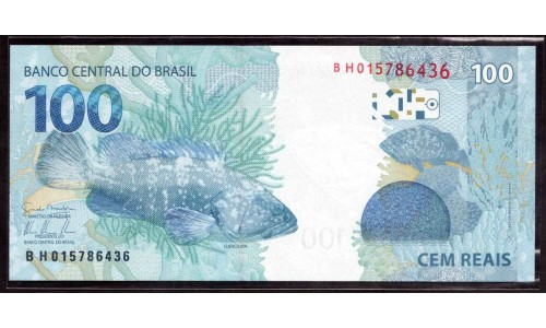 Бразилия 100 реалов 2010 (BRASIL 100 reais 2010) P 257b : UNC