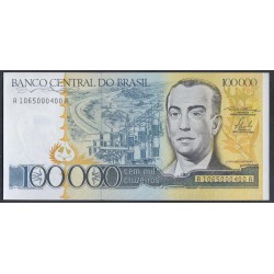 Бразилия 100000 крузейро (1985) (BRASIL 100000 cruzeiros (1985)) P 205a : UNC