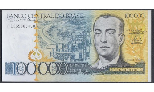 Бразилия 100000 крузейро (1985) (BRASIL 100000 cruzeiros (1985)) P 205a : UNC