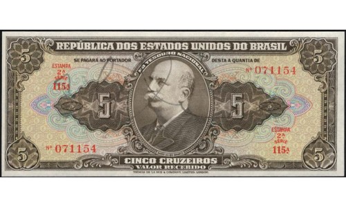 Бразилия 5 крузейро (1950) (BRASIL 5 cruzeiros (1950) ser.115) P 142 : UNC
