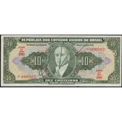 Бразилия 10 крузейро (1950) (BRASIL 10 cruzeiros (1950) ser.378) P 143 : aUNC