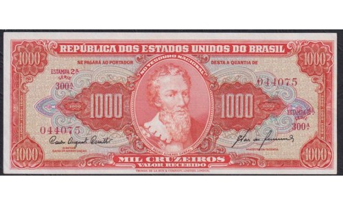Бразилия 1000 крузейро (1960) 044075 (BRASIL 1000 cruzeiros (1960)) P 165: aUNC
