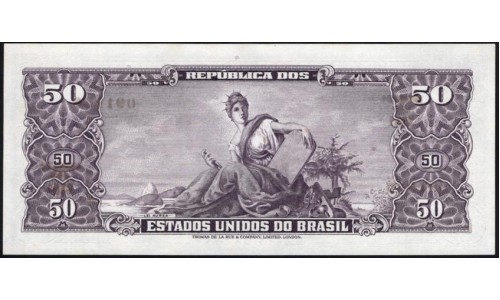 Бразилия 50 крузейро (1963) (BRASIL 50 cruzeiros (1963)) P 179: UNC