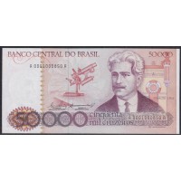 Бразилия 50000 крузейро (1984-1986) A 0001000850 A (BRASIL 50000 cruzeiros (1984-1986)) P 204a: UNC