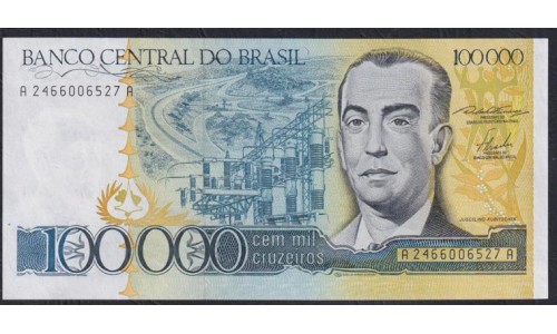 Бразилия 100000 крузейро (1985) A2466006527A (BRASIL 100000 cruzeiros (1985)) P 205a: aUNC Без перегибов