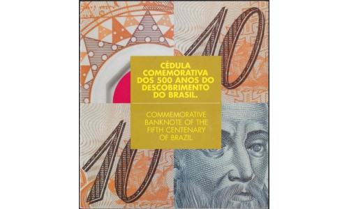 Бразилия 10 реалов (2000) в Буклете (BRASIL 10 reais (2000)) P 248а : UNC