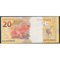 Бразилия 20 реалов 2010 года (BRASIL 20 reais 2010) P 255d: UNC