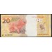 Бразилия 20 реалов 2010 года (BRASIL 20 reais 2010) P 255d: UNC