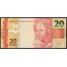 Бразилия 20 реалов 2010 года (BRASIL 20 reais 2010) P 255d: UNC