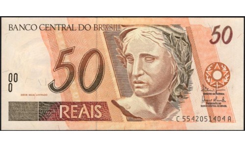 Бразилия 50 реалов (1994-2010) (BRASIL 50 reais (1994-2010)) P 246l : UNC