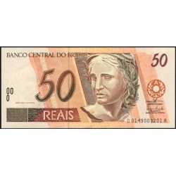 Бразилия 50 реалов (1994-2010) (BRASIL 50 reais (1994-2010)) P 246n : UNC