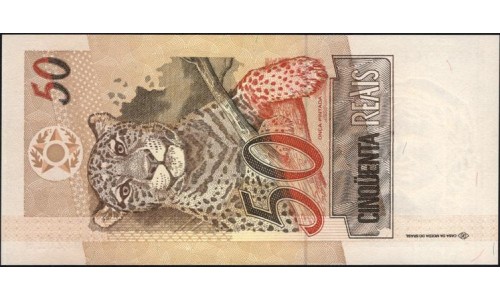 Бразилия 50 реалов (1994-2010) (BRASIL 50 reais (1994-2010)) P 246n : UNC