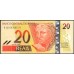 Бразилия 20 реалов (2002-2010) (BRASIL 20 reais (2002-2010)) P 250e: UNC