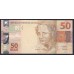 Бразилия 50 реалов 2010 года, первый выпуск литеры АА(BRASIL 50 reais 2010) P 256a: UNC