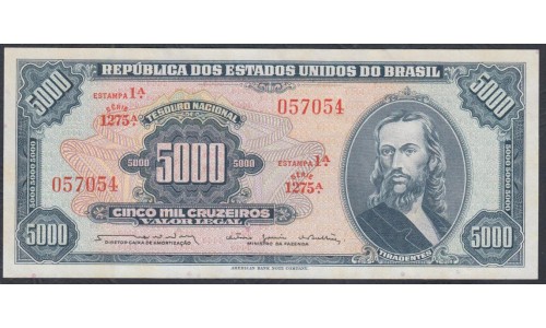 Бразилия 5000 крузейро (1963-1964) (BRASIL 5000 Cruzeiros (1963-1964)) P 174b: aUNC
