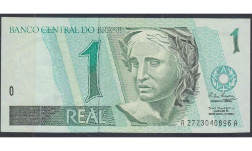 Бразилия 1 реал (1994-1997) (BRASIL 1 real (1994-1997)) P 243b: UNC