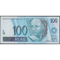 Бразилия 100 реалов (1994-2010) (BRASIL 100 reais (1994-2010)) P 247a: UNC