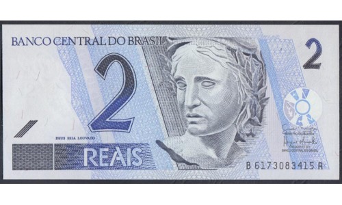 Бразилия 2 реала (2001-2012) (BRASIL 2 reais (2001-2012)) P 249e: UNC