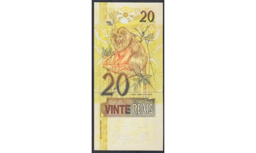 Бразилия 20 реалов (2002-2010) (BRASIL 20 reais (2002-2010)) P 250e: UNC