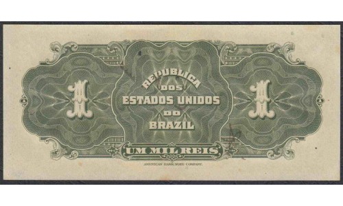 Бразилия 1 Мил Рейс (1919) №2 (BRASIL 1 Mil Reis (1919)) P 6: UNC