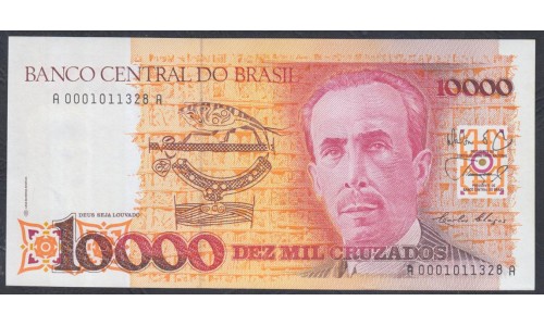 Бразилия 10000 крузадо (1989) (BRASIL 10000 cruzados (1989)) P 215a: UNC