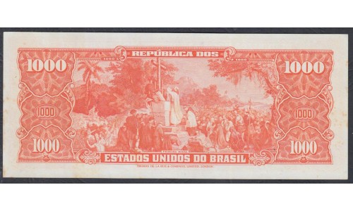 Бразилия 1000 крузейро (1960) (BRASIL 1000 cruzeiros (1960)) P 165: aUNC/UNC