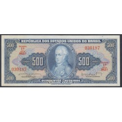 Бразилия 500 крузейро (1961-1962) (BRASIL 500 Cruzeiros (1961-1962)) P 172b : UNC