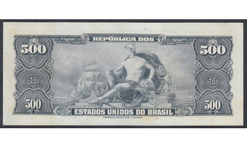 Бразилия 500 крузейро (1961-1962) (BRASIL 500 Cruzeiros (1961-1962)) P 172b : UNC